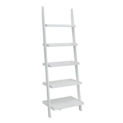 Convenience Concepts French Country Bookshelf Ladder, White - color: White