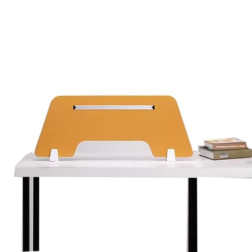 Freestanding Desk Privacy Divider, Sound Proof Dividers, Shields Panels Cubicle Wall for Students and Office Divider (Color : Orange, Size 3 - color: Orange, size: 30X80X0.5CM
