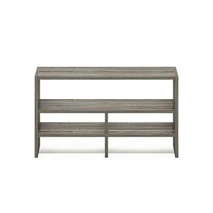 Furinno Hermite Desk Top Organizing Shelf Bookcase, French Oak - color: French Oak, size: 16.4-Inch