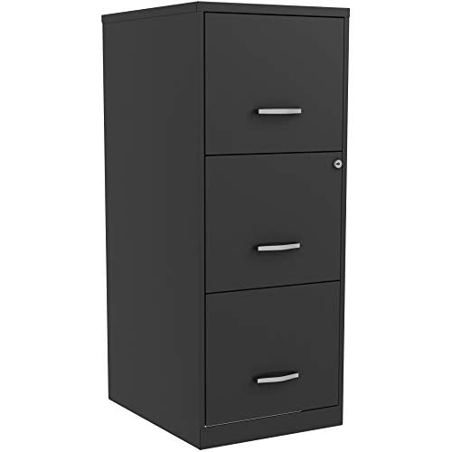 NuSparc 3 Drawer Locking Filing Cabinet | Pre-Assembled Steel Construction | Space-Saving Design is Perfect for Home and Small Office | Letter-Size | Assembled in North America