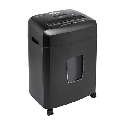 Amazon Basics 15-Sheet Cross Cut Paper Shredder for Home and Office, CD/Credit Card Shredder with 6 Gallon Wastebasket, Black - color: Black, size: 15 Sheet