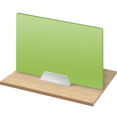 4 Pcs-Freestanding Desk Divider Privacy Screen - Easy Setup No Tools, Modular Office Partition for Workspace Organization, Easy Clean Surface for Home/Office/Classroom(Green-B,15.76x19.7in) - color: Green-b, size: 15.76x19.7in
