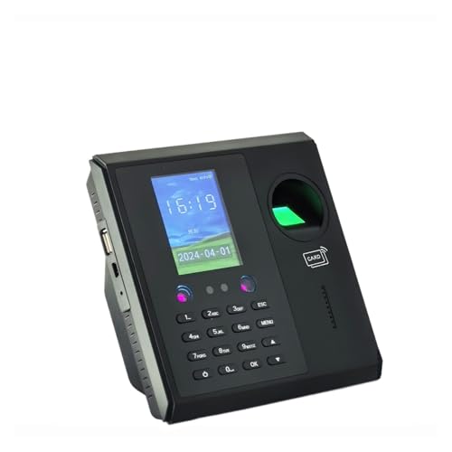 WiFi 2000mAh Battery face Face Time Employee Attendance Machine System Fingerprint Employee Electronic Time Clock Management System for Small Businesses(ID) - size: ID