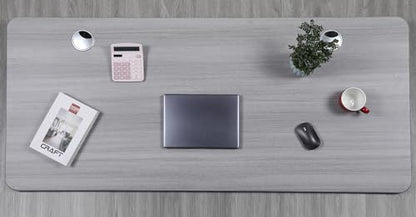 ApexDesk Quattro Series 60" Electric Adjustable Standing Computer Desk for Home and Office Width and Height Adjustable, Rectangular Grey - color: Grey Rectangular, size: 60" Rectangular
