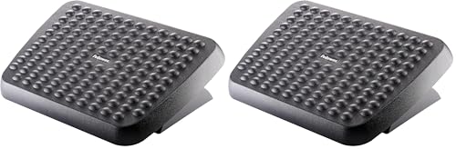 Fellowes 48121 Standard Foot Rest, Graphite (Pack of 2) - size: 3.75" x 17.63" x 13.13" (Pack of 2)