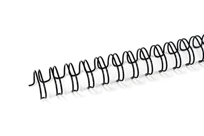 Rayson Wire Binding Spines, 1/4" 3:1 Pitch, 32-Loop Black, 100 Pack | Binds up to 20 sheets; ideal for thin reports, manuals, proposals and school projects. - size: 1/4" (20 Sheets Capacity)