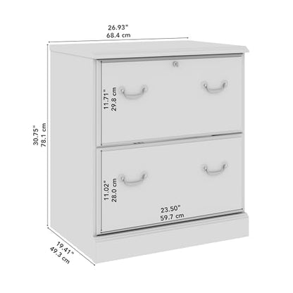 Bush Business Furniture Arlington 2 Drawer Lateral File Cabinet in Harvest Cherry, Letter, Legal, A4-Size Document Storage for Home and Professional Office