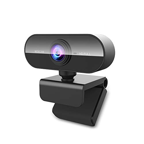 FWV Webcam with Microphone&1080P HD Web Cam,Stand for PC/MAC/Laptop/Desktop, Wide Angle Web Cameras for YouTube,Skype,Zoom,Xbox One,Video Calling,Studying and PS4 - color: Black, style: 1080p webcam