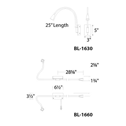 WAC Lighting dweLED, Stretch LED Single Swing Arm 3000K in Titanium - color: Titanium