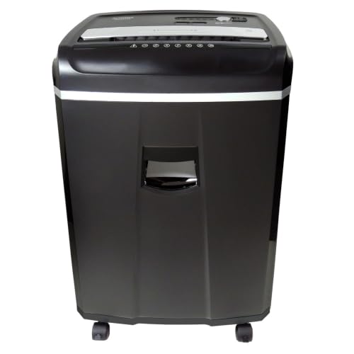 Aurora Anti-Jam 20-Sheet Crosscut CD/Paper and Credit Card Shredder, 7-Gallon pullout Basket, 60 Minutes Continuous Run Time - style: 20-sheet CrossCut/CD/60-min