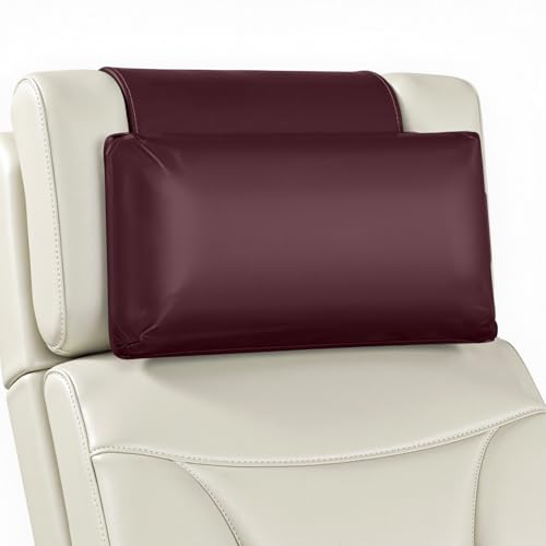 Recliner Pillow, Adjustable Neck & Head Support Pillow - color: Burgundy