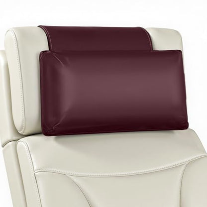 Recliner Pillow, Adjustable Neck & Head Support Pillow - color: Burgundy