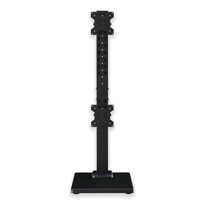 Suptek Dual Monitor Stand Vertical Stack Free-Standing Riser | Fits Two Screen Max 36" & One Screen Max 43", Swivel, Tilt, Height Adjustable, 50, 75 and 100mm Vesa, Base Stand - size: 13-43in(single)/13-36in(dual)