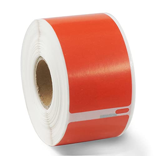 BETCKEY Colored Labels Compatible with Dymo 30321 (1-4/10" x 3-1/2") Large Address Labels, Compatible for Dymo LabelWriter Thermal 450, 4XL & Zebra Desktop Printers [1 Roll, 260 Labels, Red] - color: Red, size: 30321 [1-4/10" x 3-1/2"]