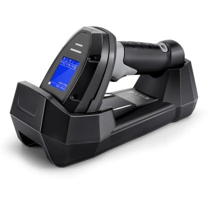 Barcode Scanner, OEWSCAN Wireless Bar Code Scanners Handheld 1D&2D&PDF417 Inventory Scanner Data Terminal Inventory Device QR Code Reader with 2 Inch TFT Screen - color: NS-760WT