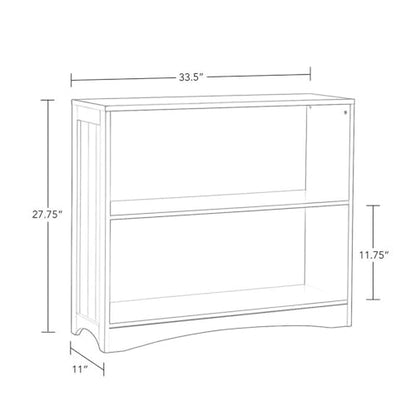 RiverRidge 3 shelves Horizontal Bookcase, White - color: White