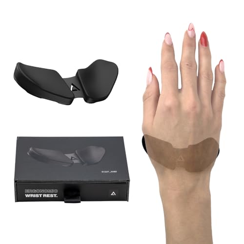 DELTAHUB Carpio 2.0 - Right-Handed Truly Ergonomic Wrist Rest for Mouse, Carpal Tunnel Support, Pain Relief, Anti-Fatigue, Easy Glide, Sleek, Office Computer, Laptop, Gaming - Large, Grey - color: Right - Grey, size: Large