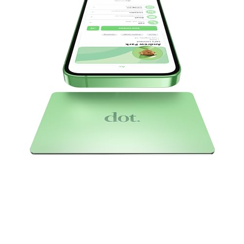 dot. Card Metal - Digital Business Card - Tap Compatible with iPhone & Android (Mint) - color: Mint