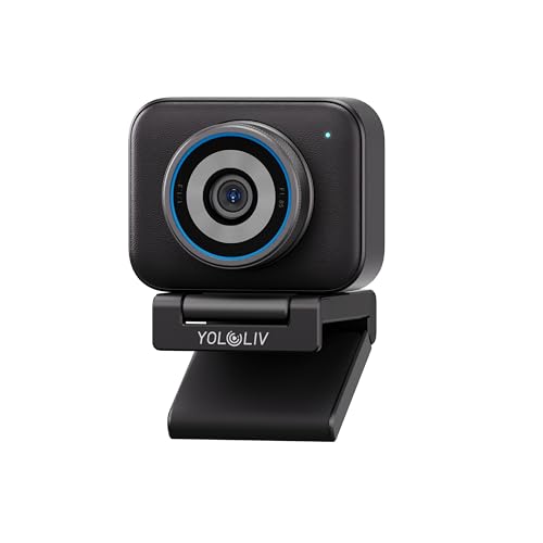 YoloLiv YoloCam S3, 4K Streaming Webcam | 1/1.3'' Sensor,DSLR-Like Control, Cinematic Effects,4X Zoom, HDR,Uncompressed Video,Optimized PD AutoFocus