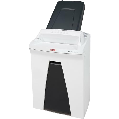 HSM SECURIO AF300 L4 Micro-cut Shredder with automatic paper feed; shreds up to 300 automatically/13 manually; 9 gallon capacity - size: 300 sheet, style: micro cut
