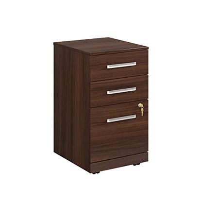 OfficeWorks by Sauder Affirm 3 Drawer Mobile File, Noble Elm Finish - color: Noble Elm