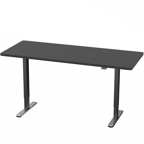 VIVO Black 60 x 24 in Standing Desk, DESK-KIT-B06B - color: Black Top / Black Frame, size: 60 x 24 inch
