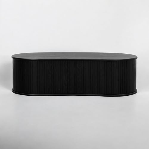 NTC Ripple (Coffee Table, Burnt Black) - color: Burnt Black, style: Coffee Table