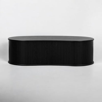 NTC Ripple (Coffee Table, Burnt Black) - color: Burnt Black, style: Coffee Table