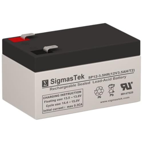 APC BE350G Compatible UPS Battery, 12V 3.5Ah T2 by SigmasTek SP12-3.5HR (T2)