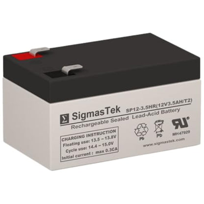 APC BE350G Compatible UPS Battery, 12V 3.5Ah T2 by SigmasTek SP12-3.5HR (T2)
