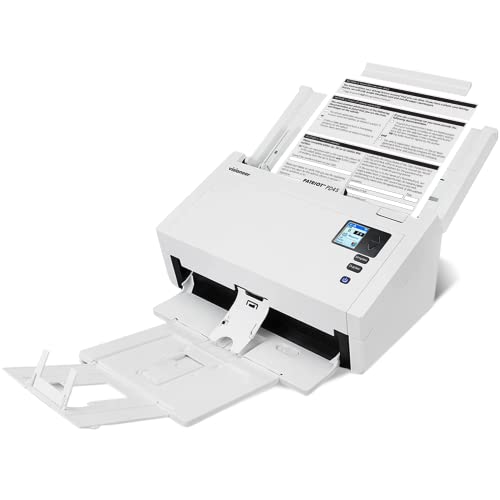 Visioneer Patriot PD45 Scanner, USB Duplex Office Document Scanner for PC, 50 PPM, Sheetfed 100 Page Automatic Document Feeder (ADF), White - size: PD45