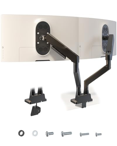 Dual Monitor Arm fits 17-35 inch Heavy Duty Flat/Curved Monitors - size: Dual Arms