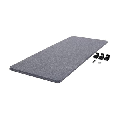 59.1"x 23.8" Desktop Privacy Panel, Clamp-on Office Partition, Desk Divider for Schools, Offices, Meeting Rooms, Reduce Noise