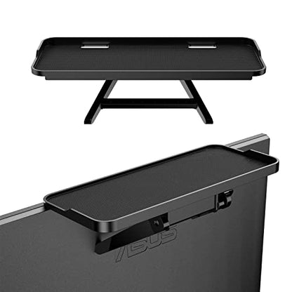 TETVIK TV Screen Top Shelf Monitor Shelf Adjustable Computer Screen for Office Desk,Cellphone Stand,Media Box, Game Console,Router 11.8x4.7 inch TV Tray Stand Mount Storage Organizer Bracket 1 Piece