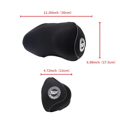 2 Pack - Car Headrest Pillow for Neck Support, 100% Memory Foam Car Pillow - color: Pack of 2