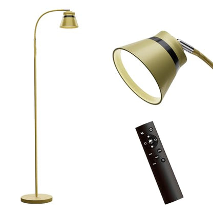 AXX Gold Floor Lamp, Standing Reading Light for Office/Bedroom/Living Room - color: Gold