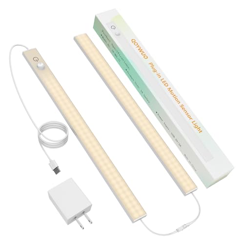 USB Plug-in Motion Sensor Light, Night/Day/ON Modes, Bright&Dimmable - color: 3000K Warm White, size: 2-Bar