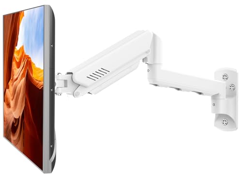 Monitor Wall Mount Fits up to 32" Computer Screens Max 19.8lbs - style: Wall Mount White