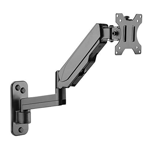 Mount-It Computer Monitor Wall Mount, Gas Spring Arm, Full Motion