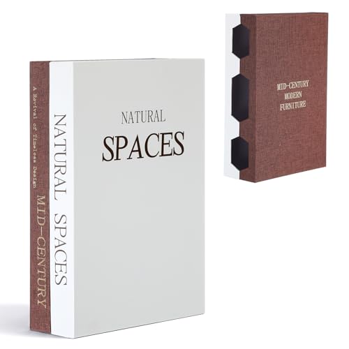 SiliFine Book Shape Cord Hider Box, Simple Brown - style: Simple Brown