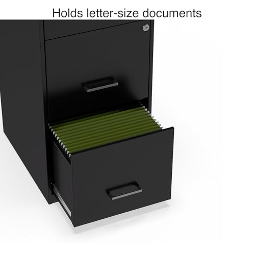 STAPLES Vertical File Cabinet for Letter/Legal Files, 3-Drawer, Letter/Legal Compatible, Locking, Black - style: 2 Pack