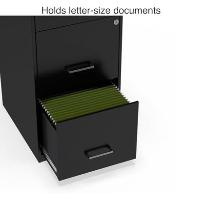 STAPLES Vertical File Cabinet for Letter/Legal Files, 3-Drawer, Letter/Legal Compatible, Locking, Black - style: 2 Pack