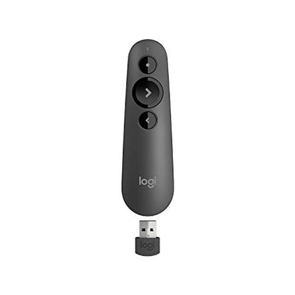 Logitech Wireless Presenter R500s, PowerPoint Clicker with Laser Pointer, Wireless Presentation Clicker Remote - color: Red Laser, style: 3 buttons