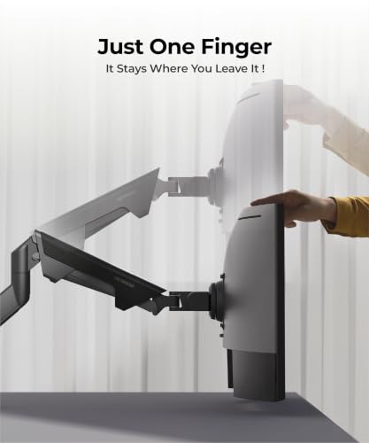 Modernsolid Heavy Duty Monitor Arm for 34-49 Inch Ultrawide Curved Screens - color: Black