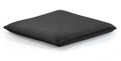 Augld Square Chair Seat Cushion Memory Foam Chair Cushion for Kitchen, Dining,Office or Car 18x18 in Black - color: Black, size: 18x18 In