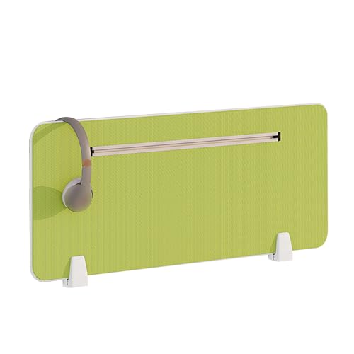 Freestanding Desk Divider - Noise Reducing Privacy Panel for Classroom and Office Use, Portable Cubicle Partition for Workstations and Home Desks - color: Fruit Green, size: 90*30cm