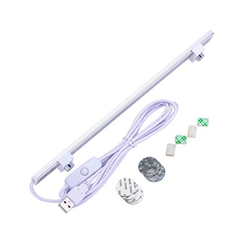 Under Cabinet Led Lighting, 12 Inch Light Strip Bar, Daylight White 6500K USB Led Light, Small Thin Led Under Counter Lighting (Cold White 6500k, 12 Inch Opal mask) - color: Cold White 6500k, size: 12 Inch Opal mask
