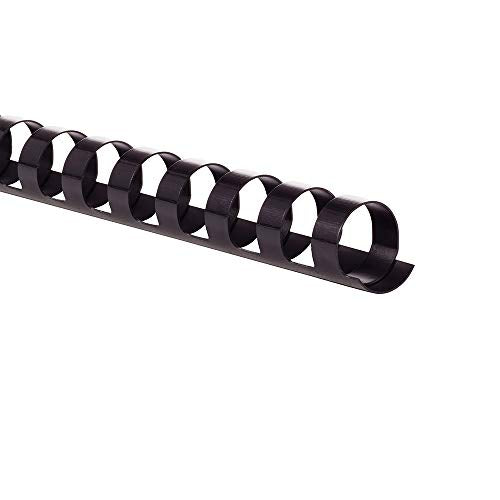 GBC Binding Spines / Spirals / Coils, 9/16", 105 Sheet Capacity, CombBind, Black, 100 Pack (4000080G) - size: 100 Pack, style: 9/16" Diameter/105 Sheet Capacity