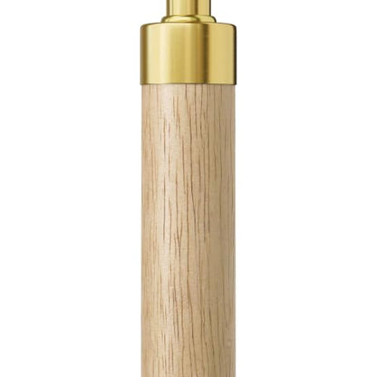 Real Wood Floor Lamps for Living Room Bedroom, 62" Mid Century Modern Lamp - color: Natural & Gold
