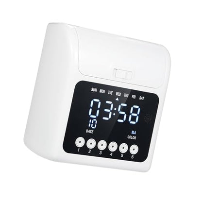 Employee Time Clock Machine System Attendance Recorder with 100 Cards 2 Ribbons Wall Mount Desktop Plug and Play for Small Business Office Factory Warehouse Retail (US Plug 110V)